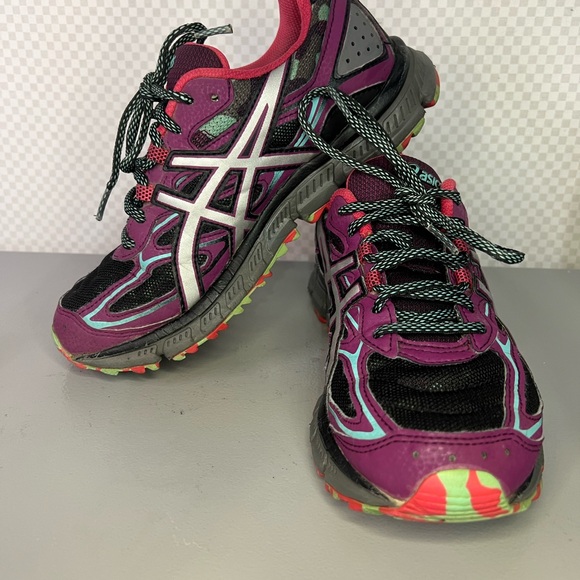 ASICS GEL Scram 3 Magenta Silver T6K7Q Running Shoes, Women's Size 7 - Picture 1 of 9